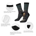 thumbnail image 3 of Picia Stylish Avian Gathering Print Athletic Socks for Men & Women – Cushioned Moisture-Wicking Crew Socks for Sports, Running, and Training, Soft & Breathable Size 5-11, 3 of 6