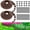 Brown, variant on 2'' x 200' Landscape Edging Kit Edging Border Coil Include 120 Anchoring Spikes 10 Connectors Plastic Garden Border for Lawn Garden Grass Yard Home(Black)
