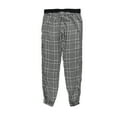 thumbnail image 2 of P.J. Salvage Womens Plaid Striped Sides Pajama Jogger Pants, Black, Small, 2 of 2