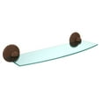 thumbnail image 2 of Monte Carlo Glass Shelf - Antique Bronze / 24 Inch, 2 of 2