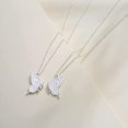 thumbnail image 5 of Collar de amistad para 2 mejores amigas, niñas, lindo collar de corazón, regalos de joyería, collares para mejores amigas para mujeres (mariposa plateada), 5 of 5