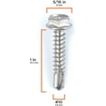 thumbnail image 4 of THE CIMPLE CO - 100pc Stainless Steel Self Drilling Tapping Screws #10 x 1" Hex and Phillips, 4 of 9