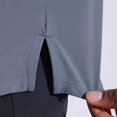 thumbnail image 5 of pstuiky camisetas de hombre, Camiseta deportiva de manga corta con cuello alto y bolsillos de color liso para hombre, informal, elástica, a la moda ropa de hombre xxxl, 5 of 5