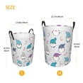 thumbnail image 3 of Daiia cute winter Gnome Round Laundry Basket with Handles Thickened Waterproof Circular hamper,Dirty Clothes Storage Basket for Bedroom,Bathroom,College Dorm-Medium, 3 of 6