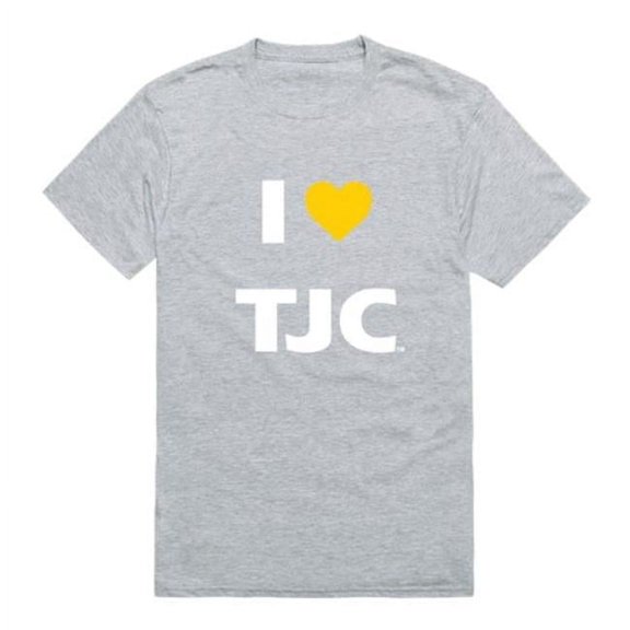 W Republic 551-680-HGY-01 Tyler Junior College Apaches I Love T-Shirt, Heather Grey - Small