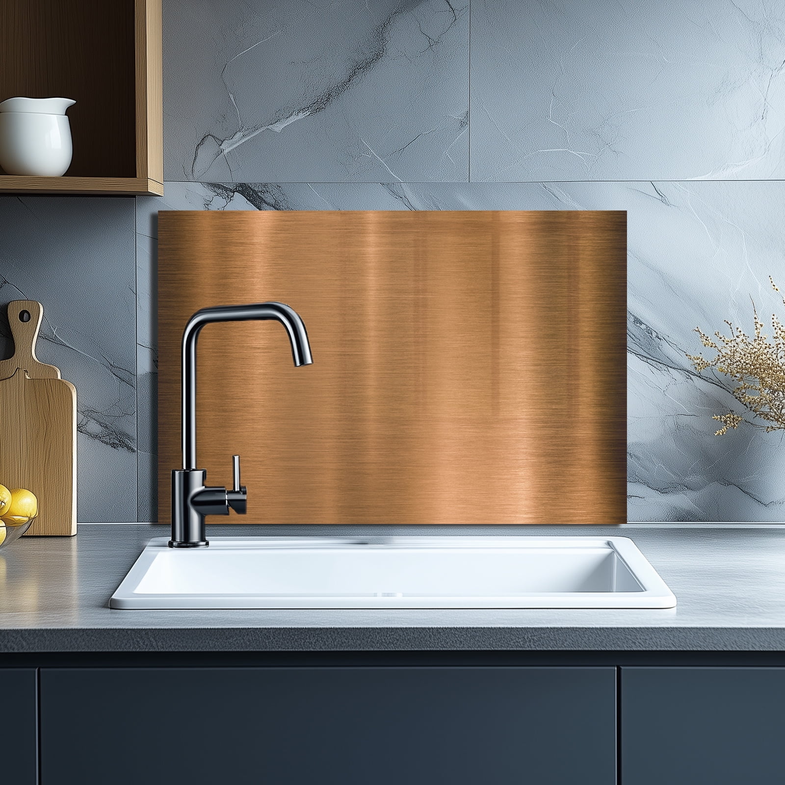 Mottled Wall Tempered Glass Backsplash For Kitchen Behind Stove,Stove Back Top Cover,Easy to Clean Glass Splashback, Sink Cover Splash Guard,Home Kitchen Wall Decor