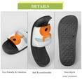 thumbnail image 7 of GZHJMY Stylish Slides for Women Men, Cute Bear Taking Bath Soft Flexible Slip-on Sandals Slippers, 7 of 7