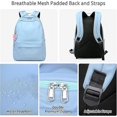 thumbnail image 3 of Mochila escolar para niñas y niños de 8 años en adelante, mochila sencilla para computadora portátil de 14 pulgadas, mochilas escolares repelentes al agua, mochila informal para viajes escol, 3 of 5