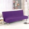 thumbnail image 2 of CHOK 2024 Futon Slipcover Armless Sofa Covers Stretch Sofa Bed Slipcover Protector Elastic (Light Gray Animal), 2 of 8