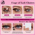 thumbnail image 7 of Marsfarmer 640pcs Lash Clusters Kit - 9-16mm 40D+50D D Curl Individual Lashes Clusters, DIY False Eyelashes Clusters Extension, Natural Fluffy Lashes Extension with Lash Cluster Applicator Tweezer, 7 of 7
