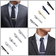 thumbnail image 3 of Juego de 10 clips de corbata para hombre, clip de barra de corbata, negro, plateado, dorado, para bodas, negocios, con caja de regalo, 3 of 5