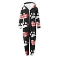 thumbnail image 5 of EGNMCR Combinaison Fille Manches Longues Combinaison à Capuche Pyjama Décontracté Hiver Chaud Combinaison de Nuit Fille Polyester Combinaison, 5 of 5