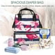 thumbnail image 5 of Easygdp Pink Flamingos para Bolsa de Bebé de Gran Capacidad con Múltiples Bolsillos, Bolsa de Pañales para Padres, Bolsa de Viaje Organizada y Elegante, 5 of 6