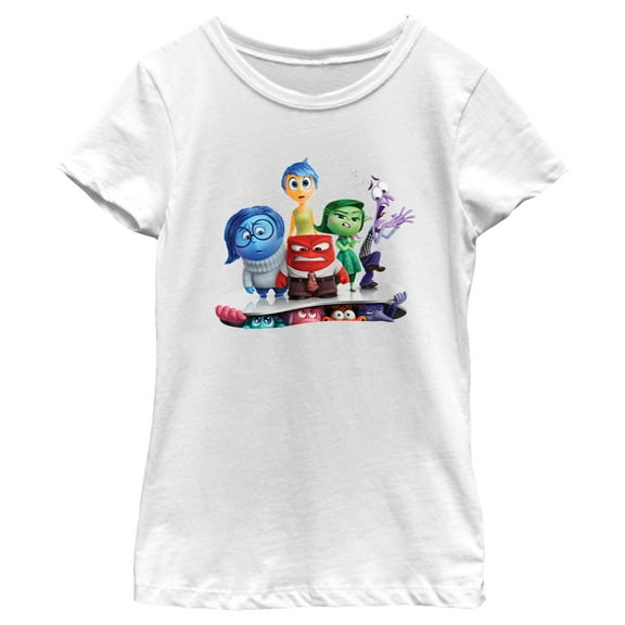 Girl's Inside Out 2 New Emotions  Graphic T-Shirt