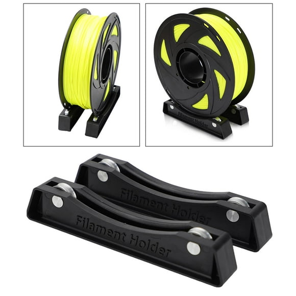 Soporte de bobina de filamento negro con alfombrilla antideslizante CUTICAT Portabobinas de filamento