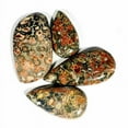 thumbnail image 2 of 68.90Cts Natural Dinosaur Jasper Pear And Fancy Cabochon 4pcs Gemstone, 2 of 2