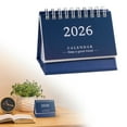 thumbnail image 2 of Small Desk Calendar 2026 - Standing Flip Mini Desktop Calendar, Use Now to Dec 2026, Mini Daily Schedule Thick Paper Twin-Wire Binding with Check List for Home Office School(3.7x3inch), 2 of 9
