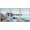 NATURAL, variant on wall26 - 3 Piece Framed Canvas Wall Art - Old Jetty and Rocks - Modern Home Art Stretched and Framed Ready to Hang - 16"x24"x3 NATURAL