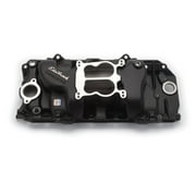 Angle View: Edelbrock Intake Manifold Perf BBC 2-0 Black
