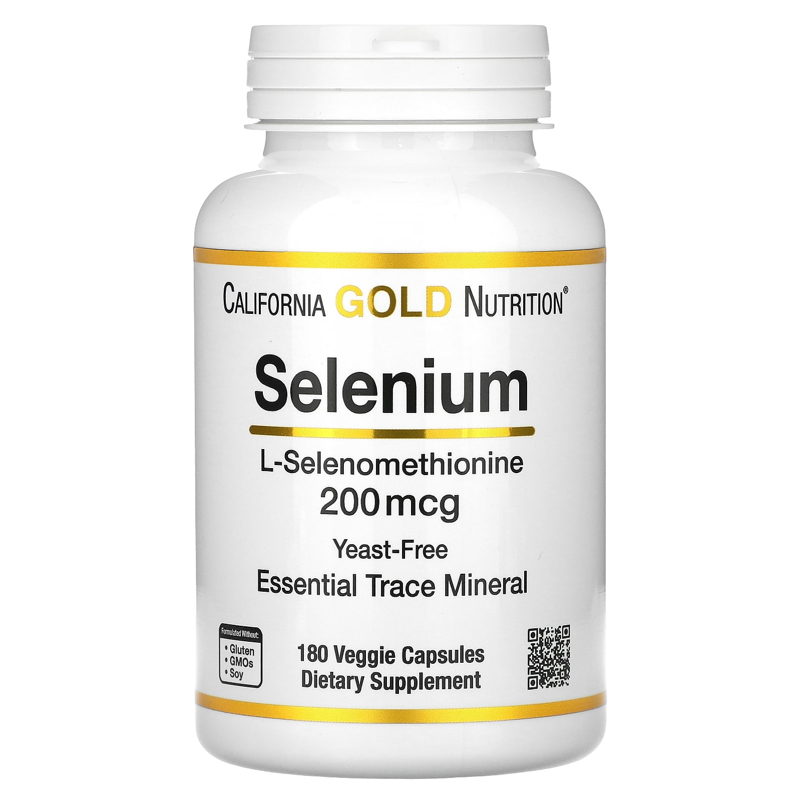 Selenium, L-Selenomethionine, Essential Mineral Antioxidant Support ...