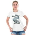 thumbnail image 4 of Illinois Give A Shuck Funny IL Corn Womens Fitted Plus Size Graphic Tee Brisco Brands 2X, 4 of 5