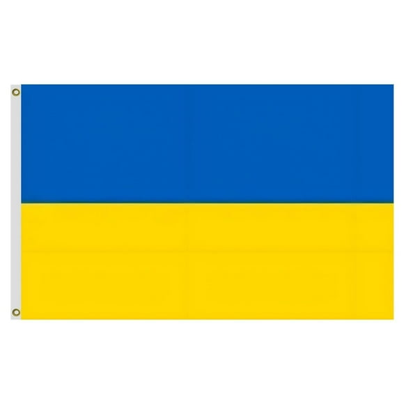 Clearance! Ukraine Flag Large Ukraine Flag Flag 3X5 Feet National Flag Colors Double Brass Bar Garden Street Decoration Indoor Outdoor Use (3X5) Flags_ Banners & Accessories,Blue