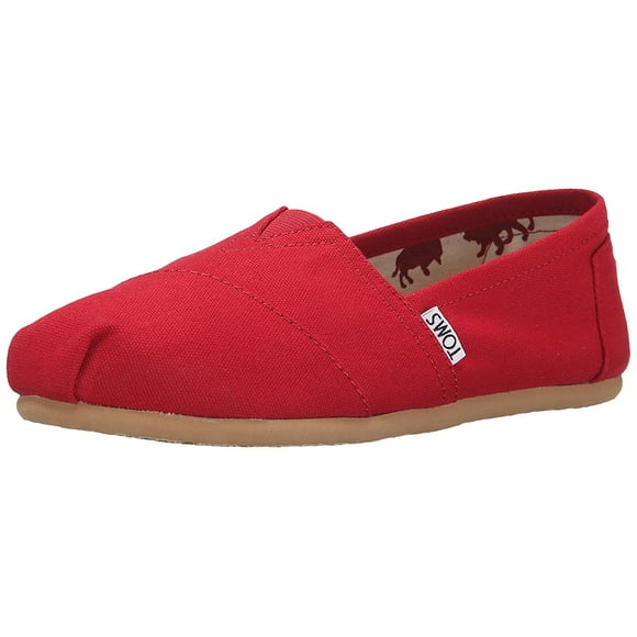 Toms Women's Classic Canvas Red Slip-on Shoe - 6 B(M) US