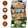 thumbnail image 7 of Orange Pumpkin Fall Round Tablecloth, Fitted Table Cover with Elastic for 55"-60" Round Tables, Thanksgiving Sunflower Autumn Beige Table Cloth Outdoor Indoor Dinning Party Waterproof Tablecloths, 7 of 7