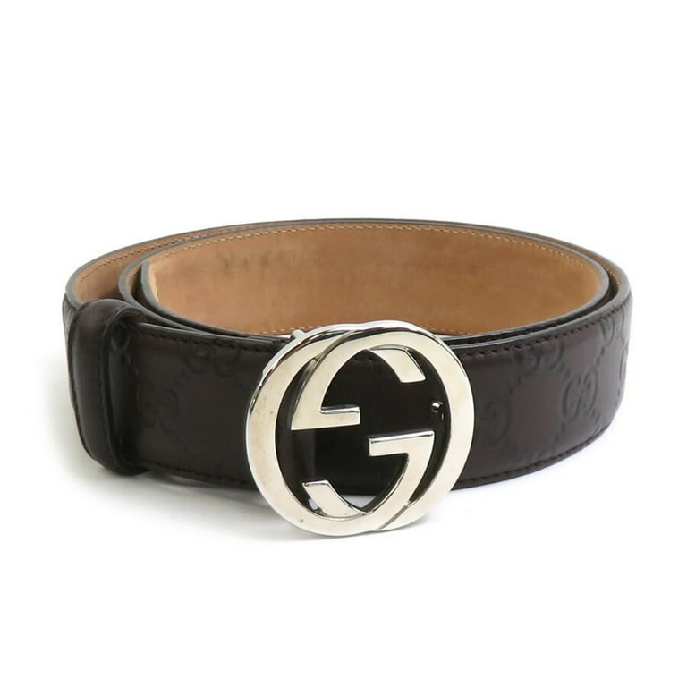 GUCCI ベルト/インターロッキングG/レザー/368186ブラウン 75093_1.jpg