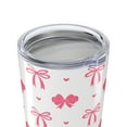 thumbnail image 6 of Coquette Bow 20 oz Stainless Steel Travel Tumbler Double-Wall Insulated with Lid, Pink, 6 of 10