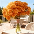 thumbnail image 5 of BITOUSHI Artificial Flowers, 12 pcs Silk Daisy, Artificial Gerbera Daisy for Home Decoration, Fake Wildflowers Spring Flowers for Wedding Decoration - Orange, 5 of 5