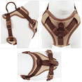 thumbnail image 6 of Wolfone No Pull Dog Harness Adjustable Soft Padded Pet Vest with Control Handle Adorable Daily Harness for Dogs（Cookie Chocolate XS）, 6 of 6