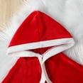 thumbnail image 4 of GYRATEDREAM Toddler Kids Girls Christmas Velvet Dress with Red Cape 2PCS Deluxe Xmas Santa Claus Cosplay Dress Festive Suits 1-6 Years, 4 of 8