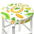 thumbnail image 3 of Bingfone13 inch Padded Round Bar Stool Cover Cushion with Elastic Fabric Round Chair Seat - St Patrick's Day1, 3 of 7