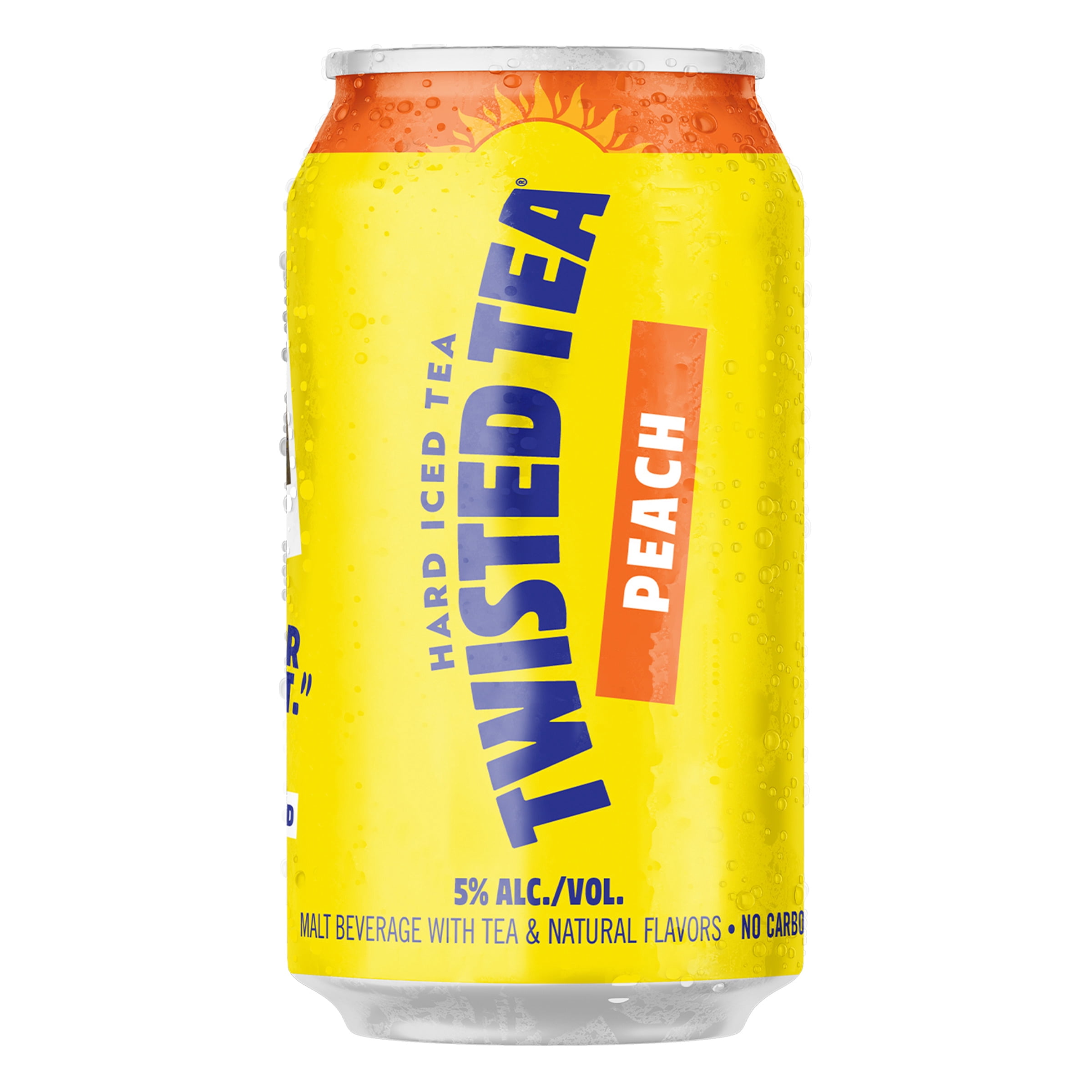 Twisted Tea Peach Hard Iced Tea, 12 pack, 12 fl oz Aluminum Cans, 5% ABV