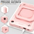 thumbnail image 5 of Epicgadget Case for Amazon Fire 7 Tablet 7” Display (12th Generation,2022 Release) Hybrid Shockproof 360 Rotating Multi-Functional Ring Stand Case with Shoulder Strap Kid-friendly (Light Pink), 5 of 5