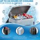 thumbnail image 4 of Mochila térmica aislada - Mantiene 54 latas frías hasta 24 horas - Bolsa térmica suave impermeable y a prueba de fugas - Mochila térmica térmica - Mochila para el almuerzo. Afortunado Sencillez, 4 of 5