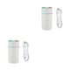 thumbnail image 3 of Yuarrent Humidificador de aire Difusor de luz de color silencioso Temporizador automático Fabricante de niebla blanco 2Conjunto, 3 of 6