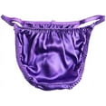thumbnail image 2 of Yavorrs Women's Silk Panties Sexy Satin Panties String Bikini, 2 of 6