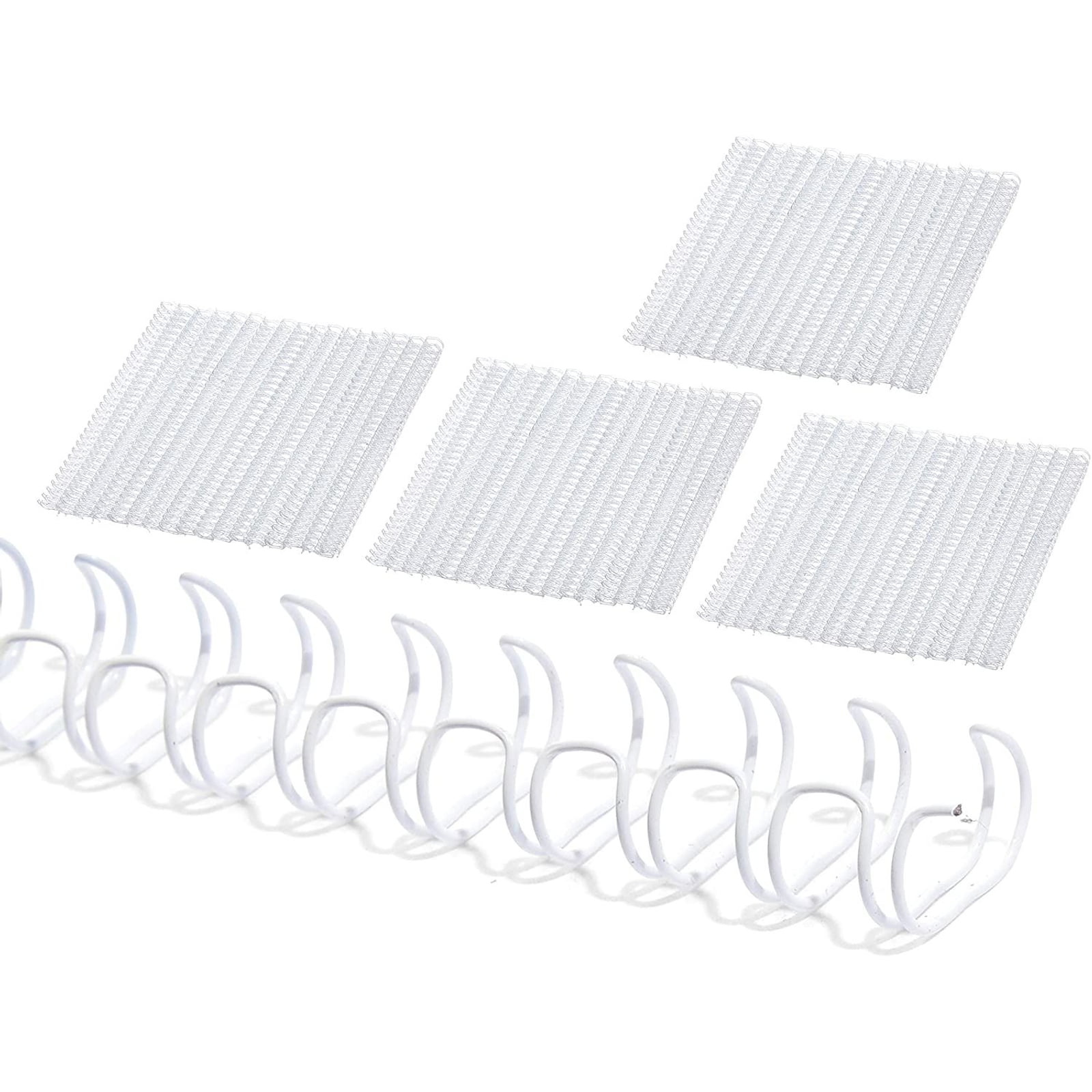 100 Pcs Loop Wire Binding Spines, 5/16 inch, 60 Sheet Capacity, White