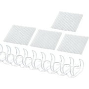 Double Loop Wire Binding Spines, 60 Sheet Capacity (White, 5/16 in, 3:1 Pitch, 100 Pieces)