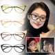 thumbnail image 4 of Gafas de montura grande con forma de ojo de gato para mujer, estilo de celebridad de Internet, estilo retro, espejo plano, estilo coreano, montura de espejo liso, 4 of 7