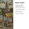thumbnail image 3 of Twin Falls, Idaho, Large Letter Scenes Birch Wood Wall Sign (6x9 Rustic Home Decor, Ready to Hang Art), 3 of 5