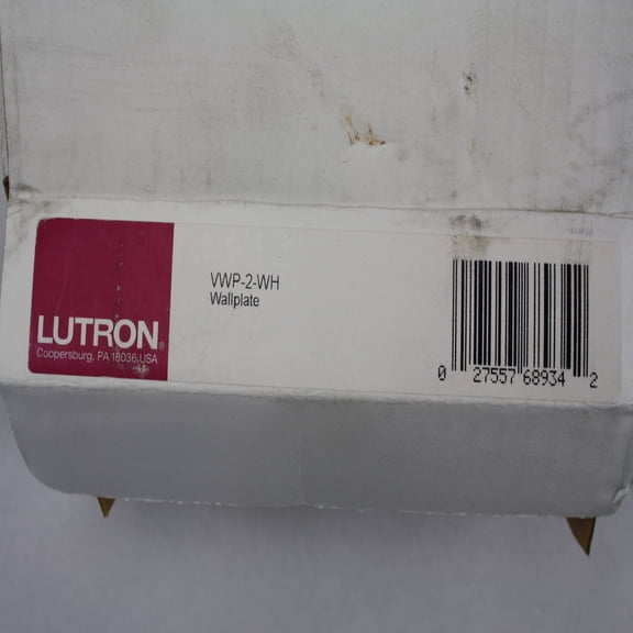 Lutron Vwp-2-Wh Vareo Wallplate 2Gng White White