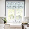 thumbnail image 4 of Summer Coastal Starfish Curtain Valances for Kitchen Windows Blue Nautical Beach Rod Pocket Valance Window Treatments 1 Panel Short Toppers Curtains 54x18 Inch for Bedroom Bathroom Living Room Decor, 4 of 6