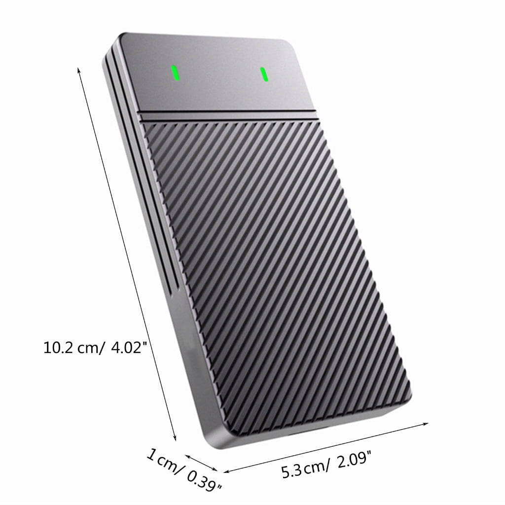 Zeiwohndc M2 SSD Case M2 NVMe SATA SSD Enclosure Adapter USBC External Enclosure