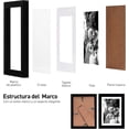thumbnail image 3 of Set de 5 Portarretratos Bluelander, Marcos para Fotos, Montables en la Pared, Negro, 3 of 5