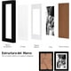thumbnail image 3 of Set de 5 Portarretratos Bluelander, Marcos para Fotos, Montables en la Pared, Negro, 3 of 5