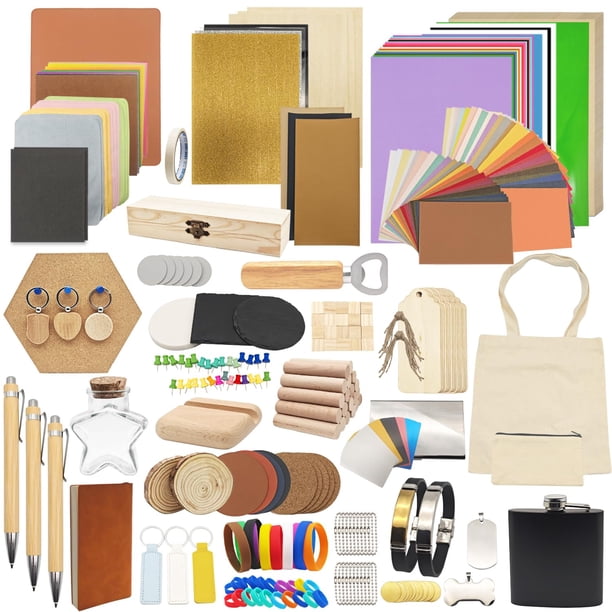 Caja de material de grabado Lamnhin 366PCS para grabadores láser