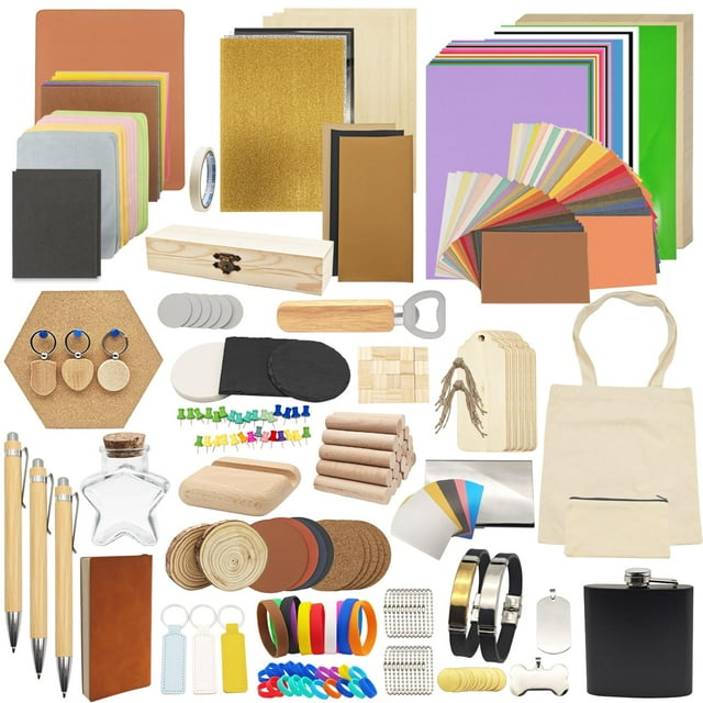 Caja de material de grabado Lamnhin 366PCS para grabadores láser